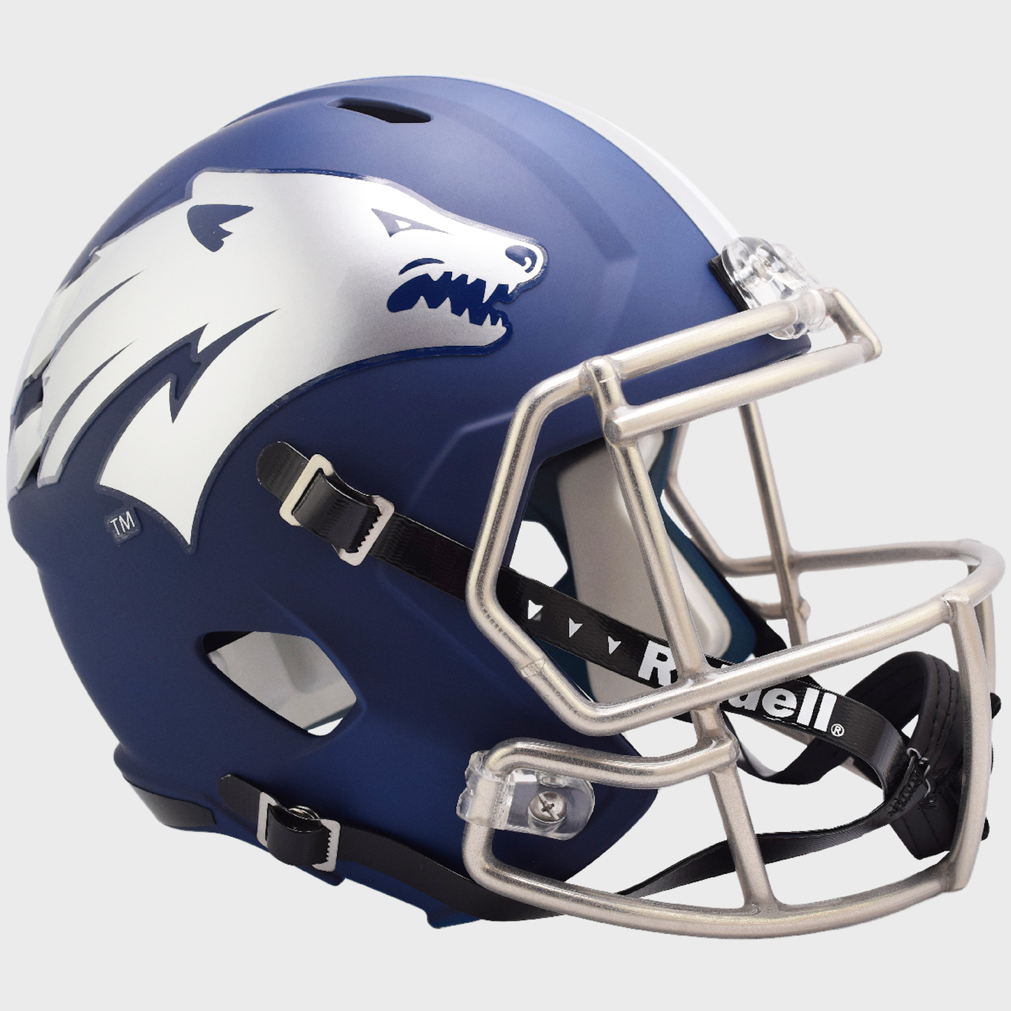 Nevada Wolf Pack Speed Replica Football Helmet Matte Navy