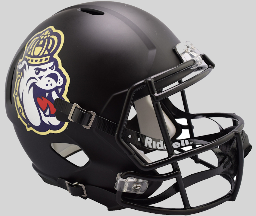 James Madison Dukes Speed Replica Football Helmet Matte Black