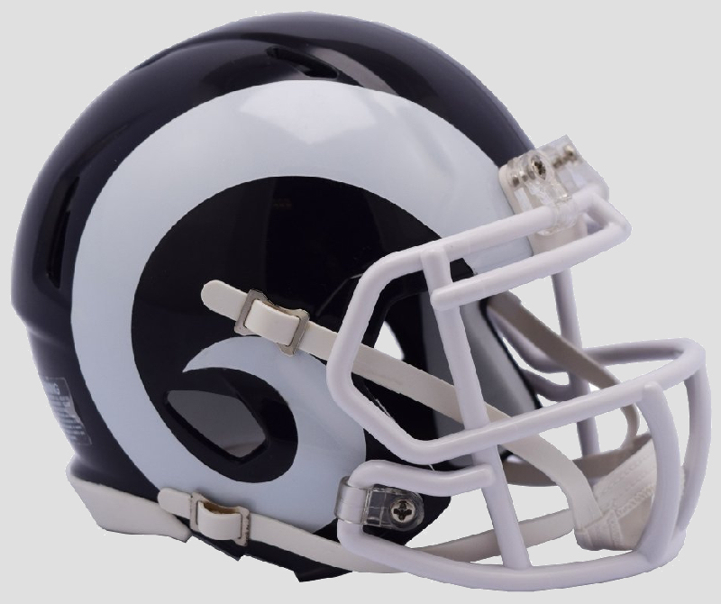 Los Angeles Rams 2017 to 2019 Riddell Mini Speed Throwback Helmet