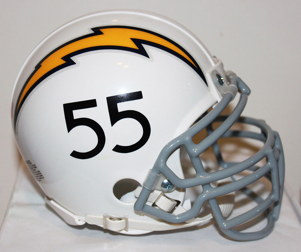Junior Seau San Diego Chargers Throwback Custom Mini Helmet