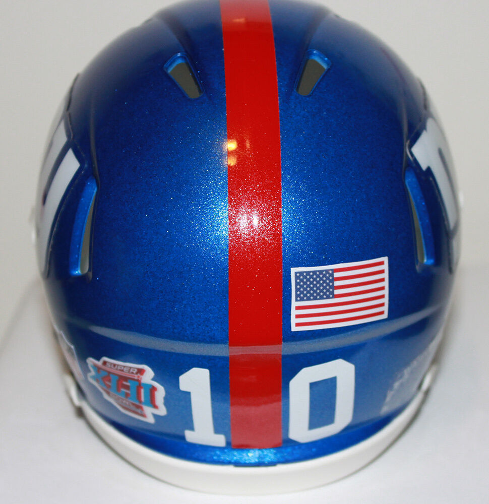 Eli Manning New New York Giants Speed Riddell Custom Mini Helmet