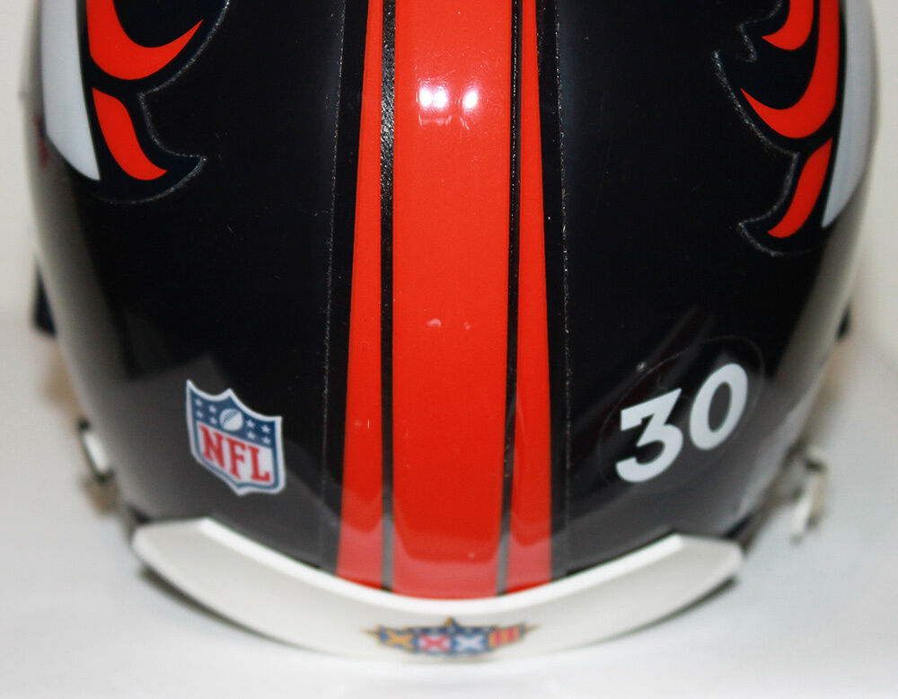 Terrell Davis Denver Broncos Riddell Custom Mini Helmet with Metal Facemask