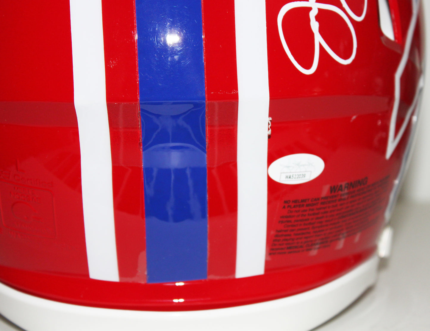 Jim Kelly, Thurman Thomas and Andre Reed Buffalo Bills Triplets Signed Authentic Full Size Authentic Speed Helmet w/ Inscription