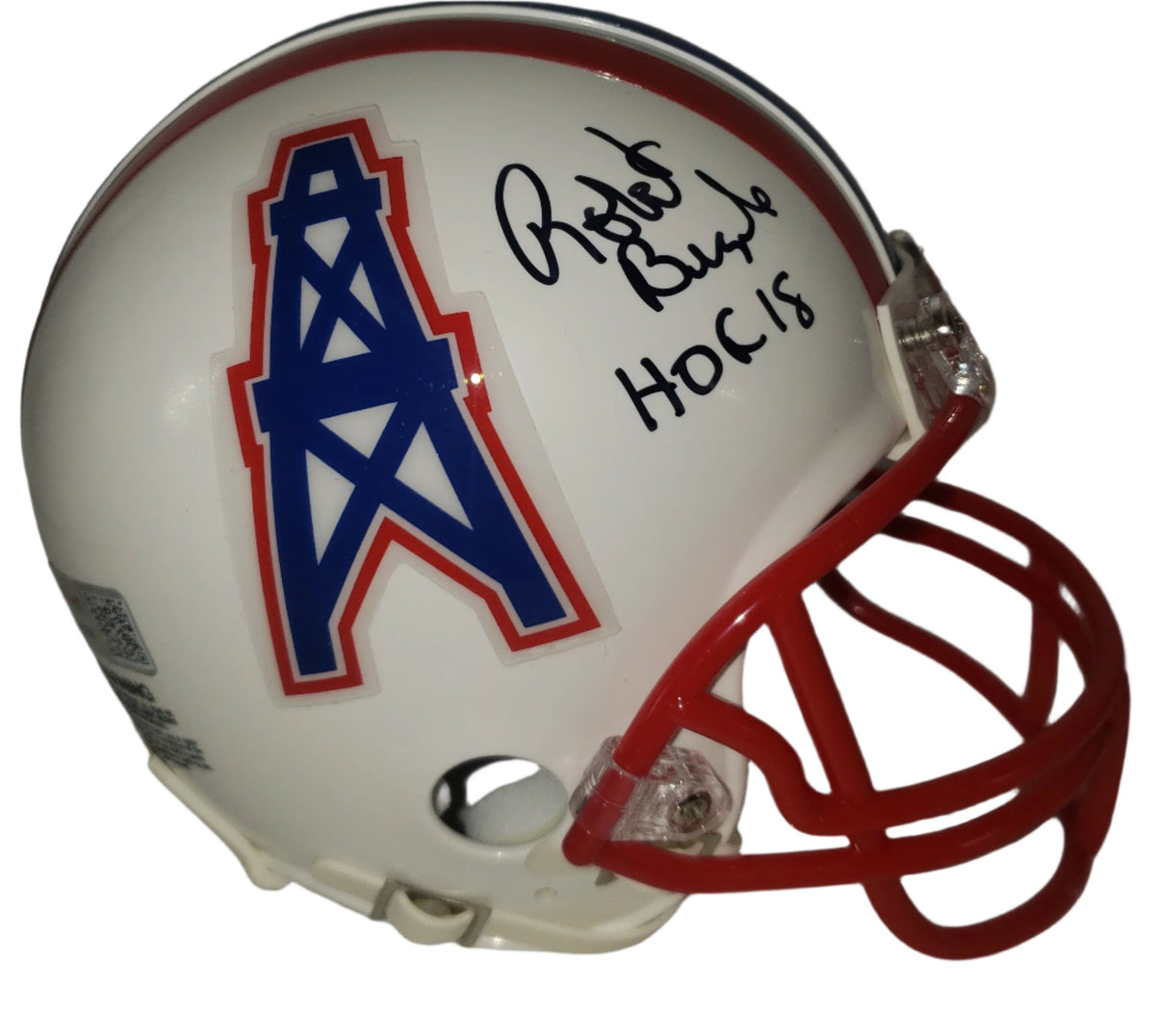 Robert Brazile Signed Houston Oilers VSR4 Mini Helmet