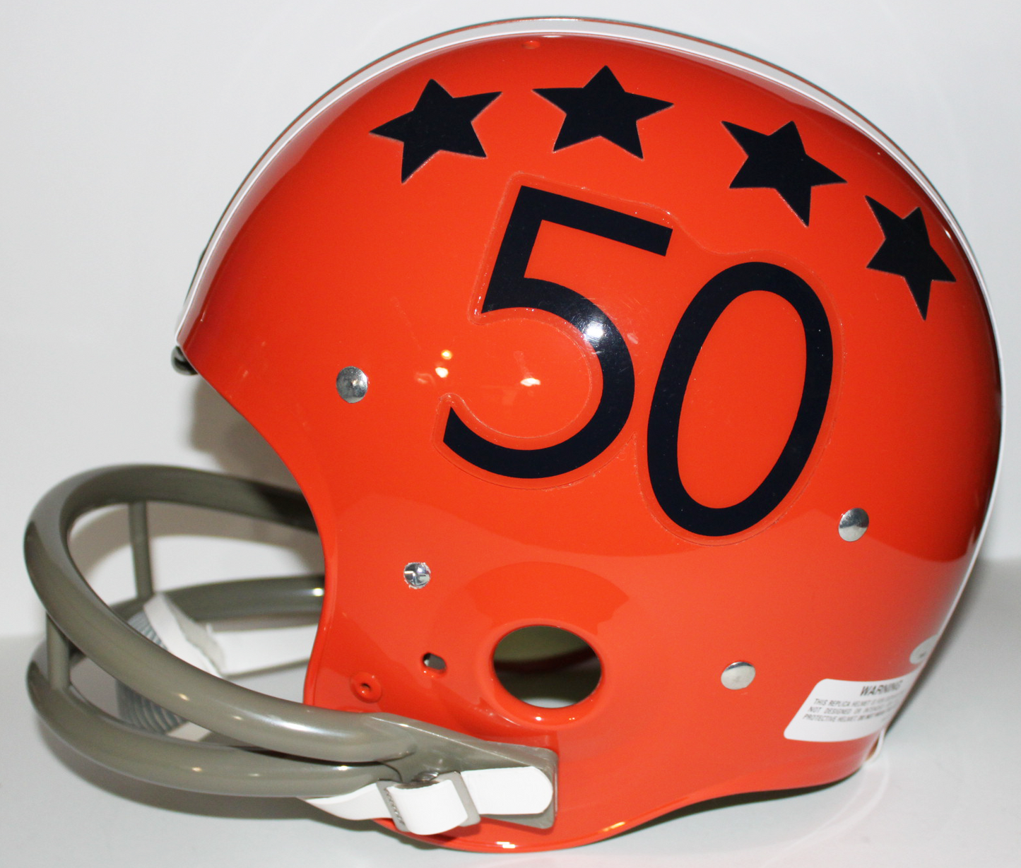 Dick Butkus Signed Illinois Illini Full Size 2 Bar Full Size TK Suspension Football Helmet