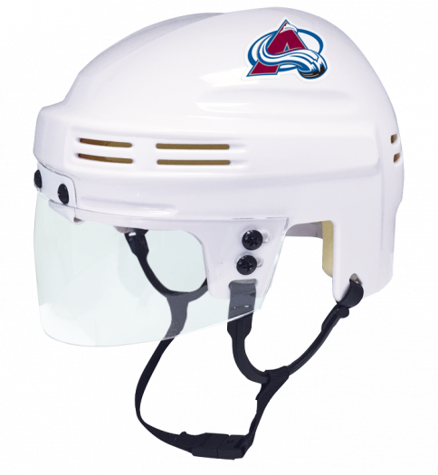 Colorado Avalanche Mini Helmet — White