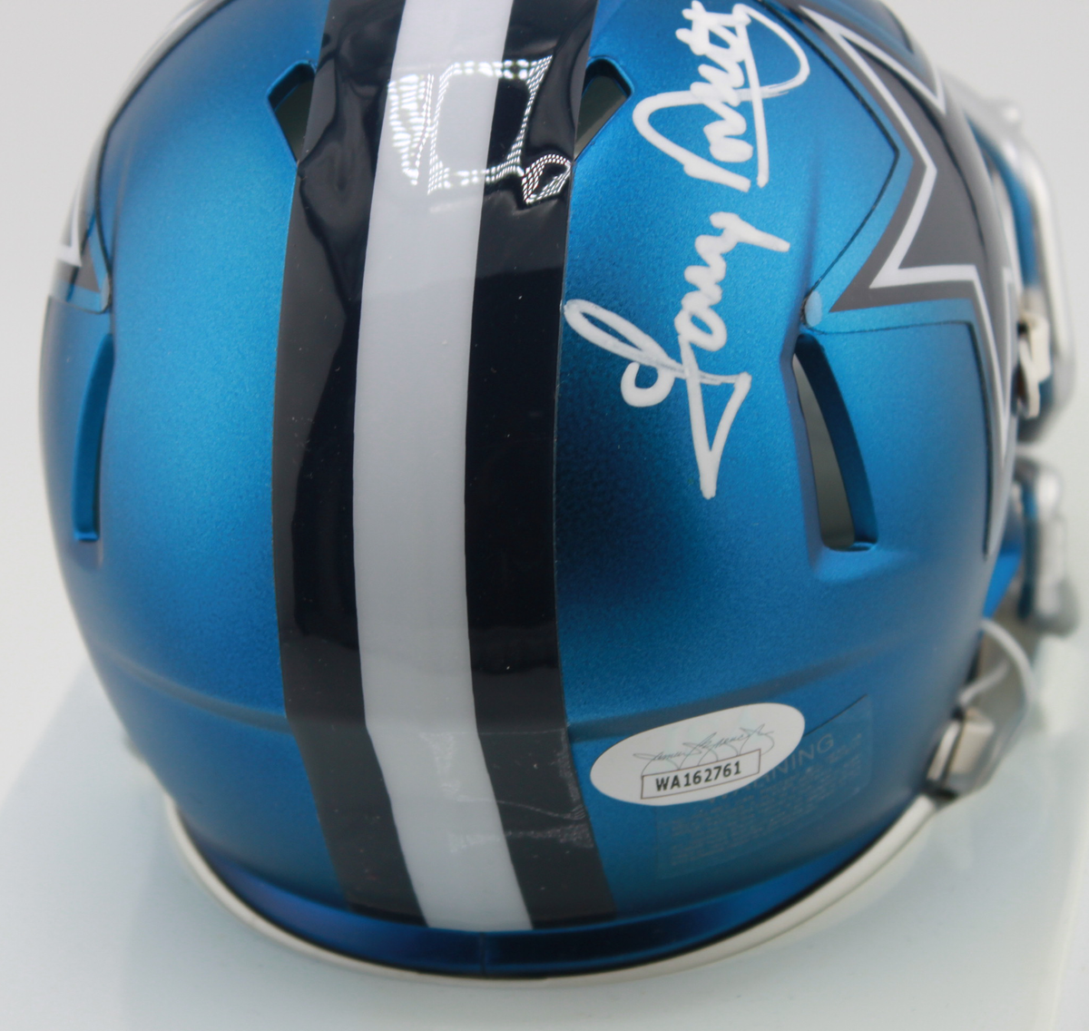 Tony Dorsett Signed Cowboys Blaze Mini Helmet - JSA