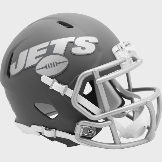 New York Jets NFL Mini Speed Football Helmet SLATE