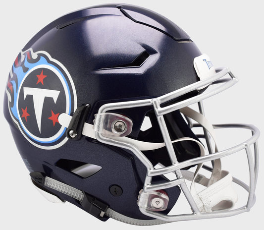 Tennessee Titans SpeedFlex Football Helmet Satin Navy Metallic