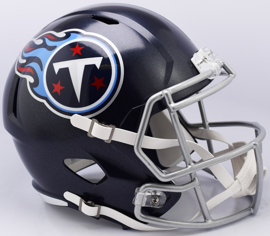 Tennessee Titans Speed Replica Football Helmet Satin Navy Metallic