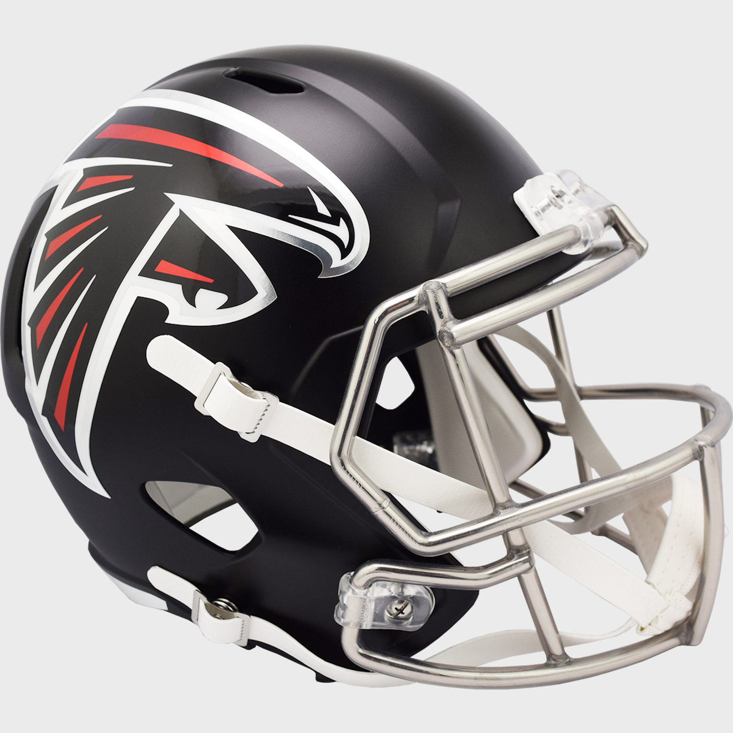 Atlanta Falcons Speed Replica Football Helmet Satin Nickel Mask