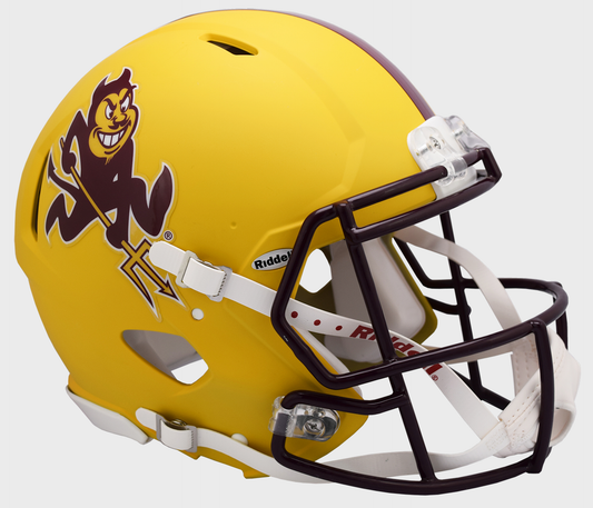 Arizona State Sun Devils Speed Football Helmet Flat Yellow Sparky