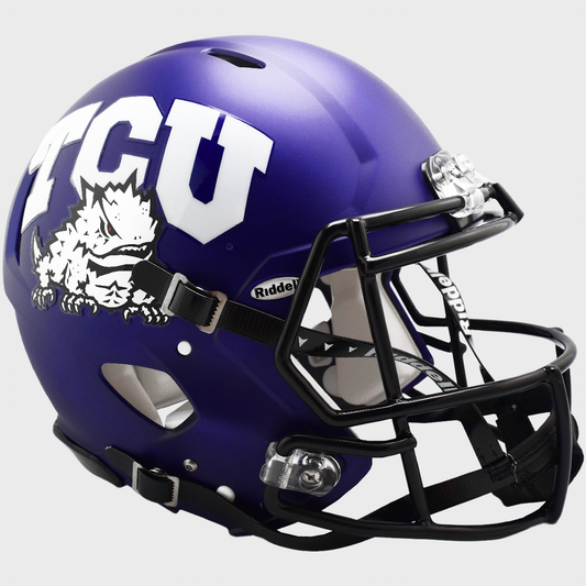 TCU Horned Frogs Speed Football Helmet Satin Purple