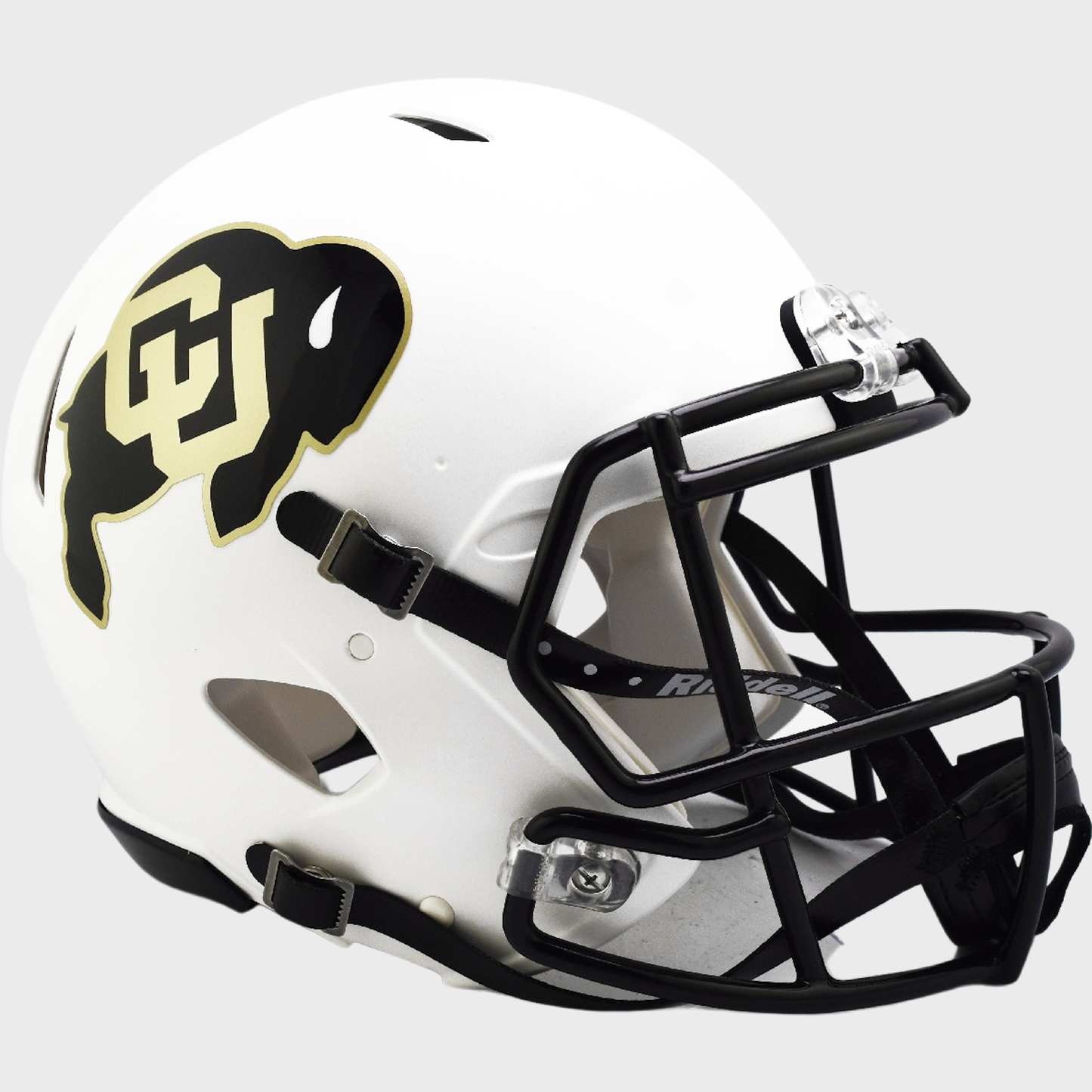 Colorado Buffaloes Speed Football Helmet Matte White
