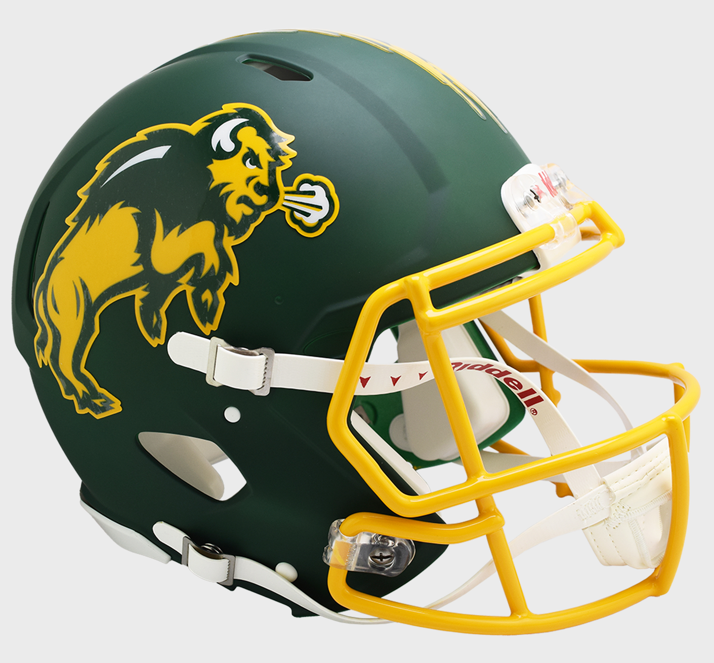 North Dakota State Bison Speed Football Helmet Flat Green