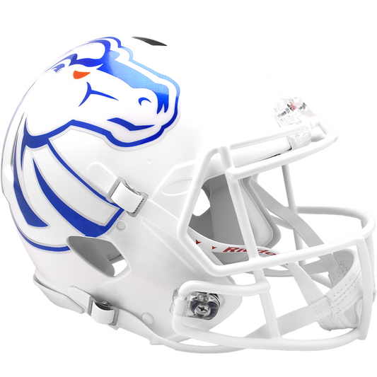 Boise State Broncos Speed Football Helmet White