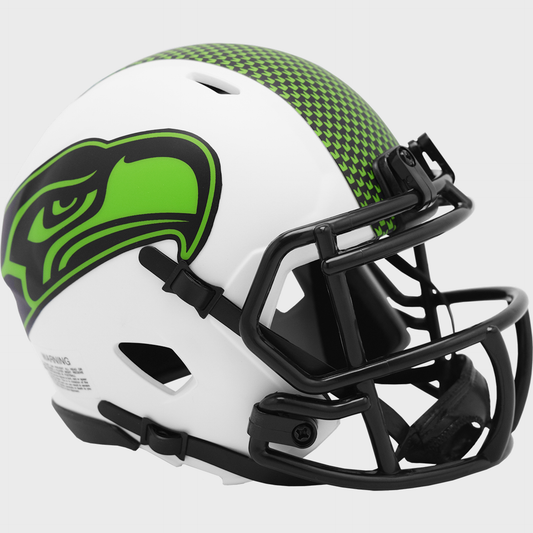 Seattle Seahawks NFL Mini Speed Football Helmet LUNAR