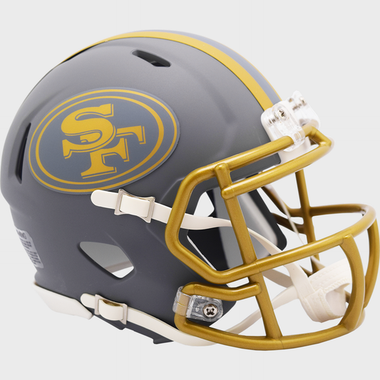 San Francisco 49ers NFL Mini Speed Football Helmet SLATE