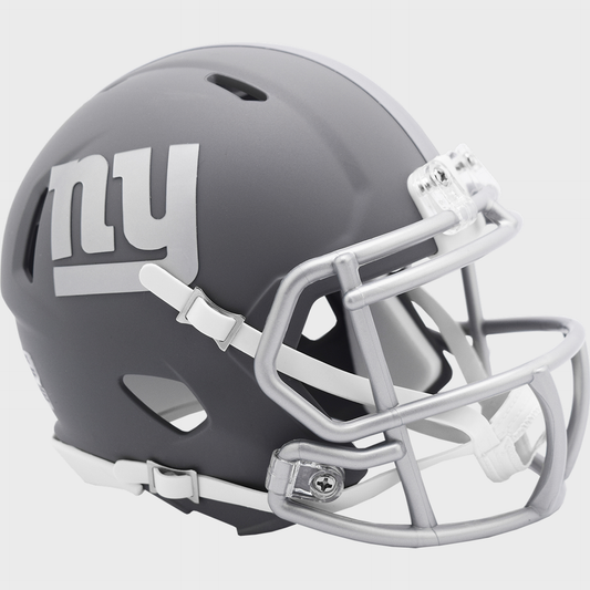New York Giants NFL Mini Speed Football Helmet SLATE