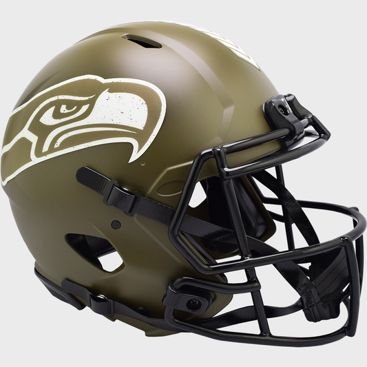 Seattle Seahawks Speed Football Helmet SALUTE TO SERVICE
