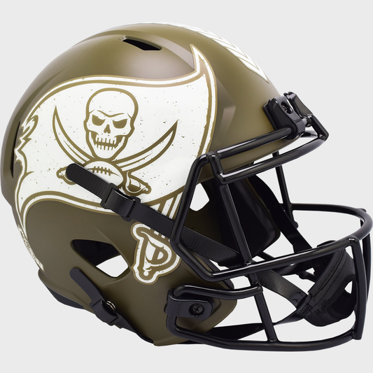 Tampa Bay Buccaneers Speed Replica Football Helmet SALUTE TO SERVICE