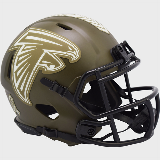 Atlanta Falcons NFL Mini Speed Football Helmet SALUTE TO SERVICE