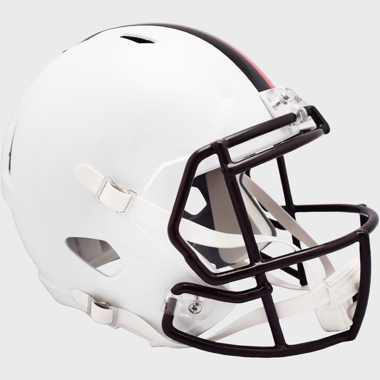 Cleveland Browns Speed Replica Football Helmet 2023 White Out