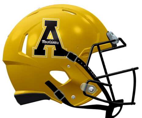 Appalachian State Mountaineers Speed Replica Football Helmet Gold