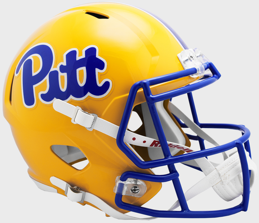 Pittsburgh Panthers Speed Replica Football Helmet Gold