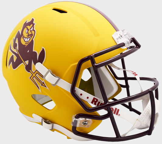 Arizona State Sun Devils Speed Replica Football Helmet Satin Yellow Sparky