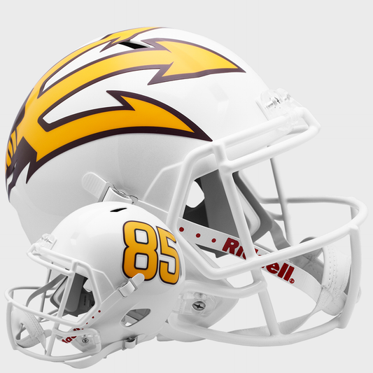 Arizona State Sun Devils Speed Replica Football Helmet White Metallic
