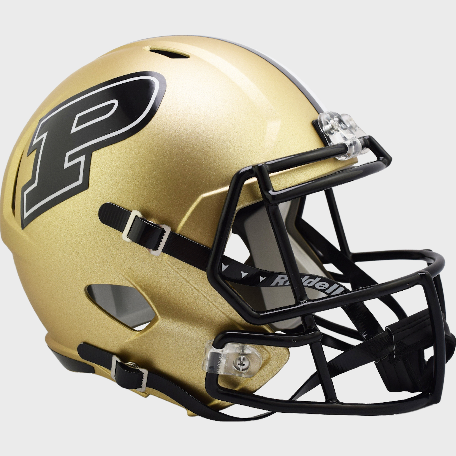 Script Gold Purdue Purdue Boilermakers Speed Replica Football Helmet Gold – Tidewater Sports