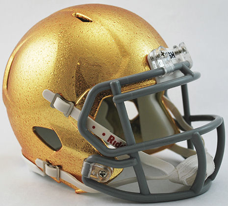 Notre Dame Fighting Irish NCAA Mini Speed Football Helmet HydroSkin