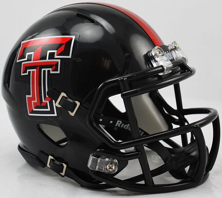Texas Tech Red Raiders NCAA Mini Speed Football Helmet Chrome Decal