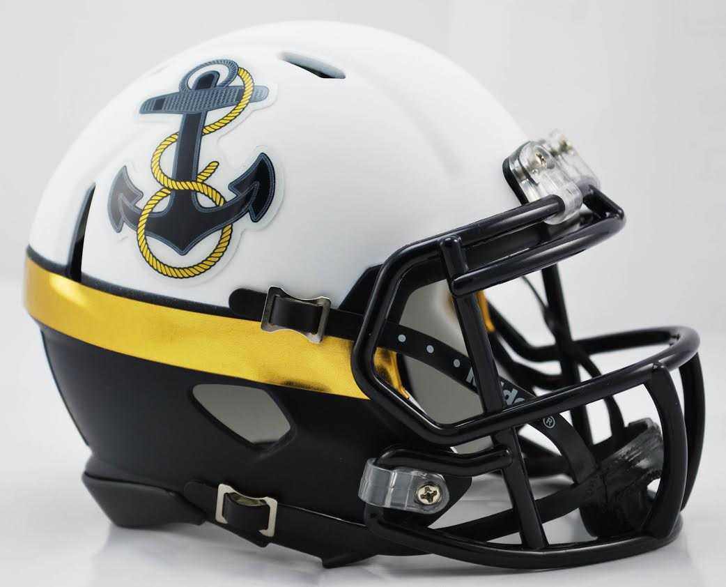 Navy Midshipmen NCAA Mini Speed Football Helmet Anchor
