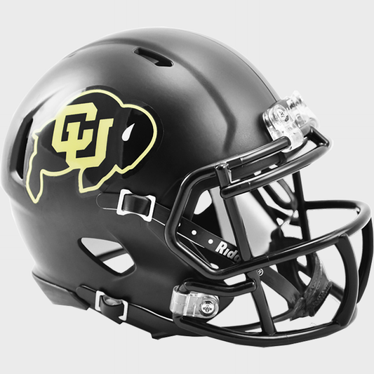 Colorado Buffaloes NCAA Mini Speed Football Helmet Matte Black