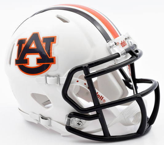 Auburn Tigers NCAA Mini Speed Football Helmet Chrome Decal