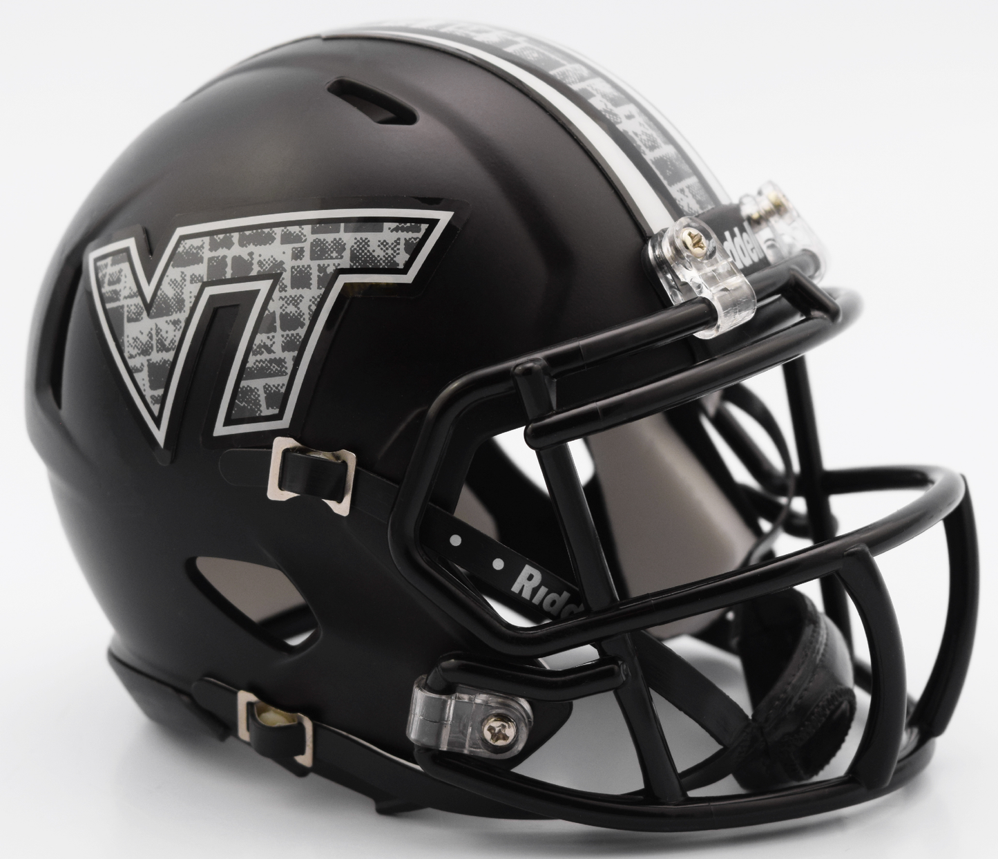 Virginia Tech Hokies NCAA Mini Speed Football Helmet Matte Black