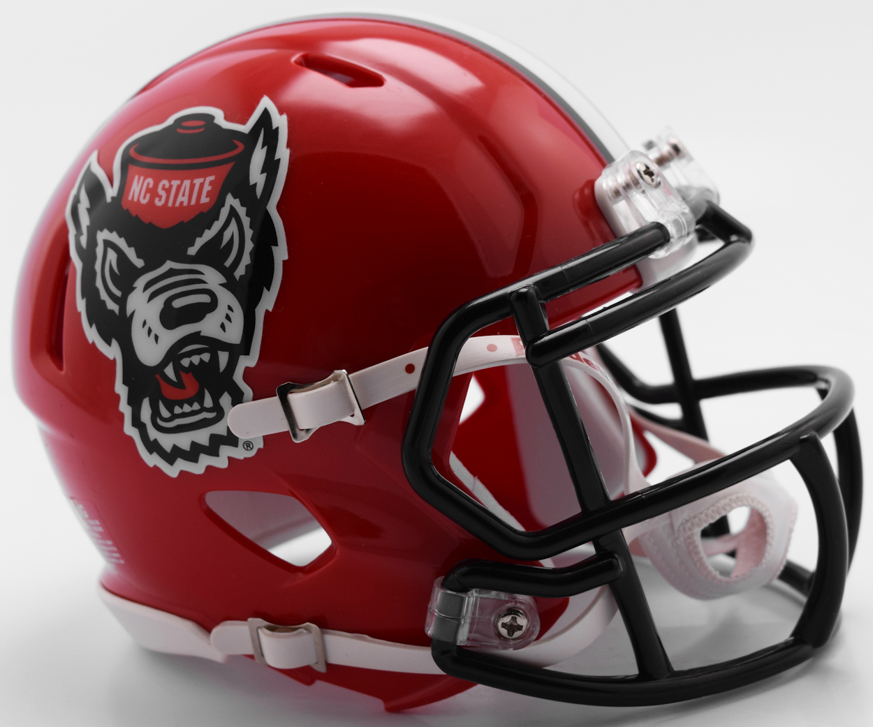 North Carolina State Wolfpack NCAA Mini Speed Football Helmet 2018 Red Tuffy