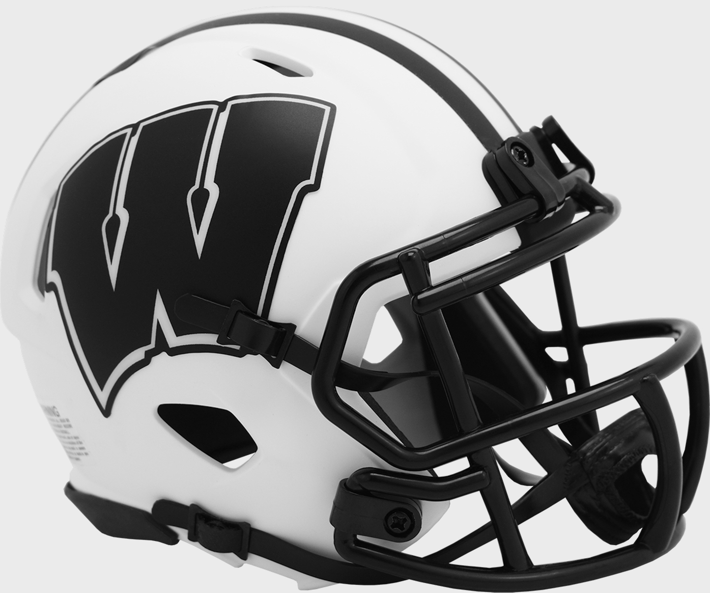 Wisconsin Badgers NCAA Mini Speed Football Helmet LUNAR
