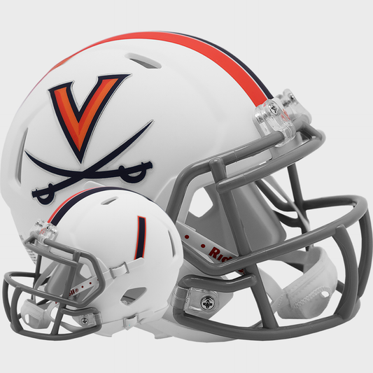 Virginia Cavaliers NCAA Mini Speed Football Helmet Matte White