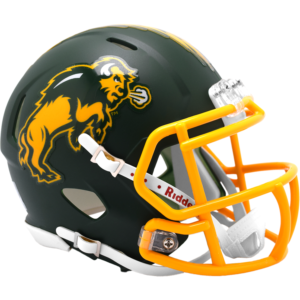 North Dakota State Bison NCAA Mini Speed Football Helmet Flat Green