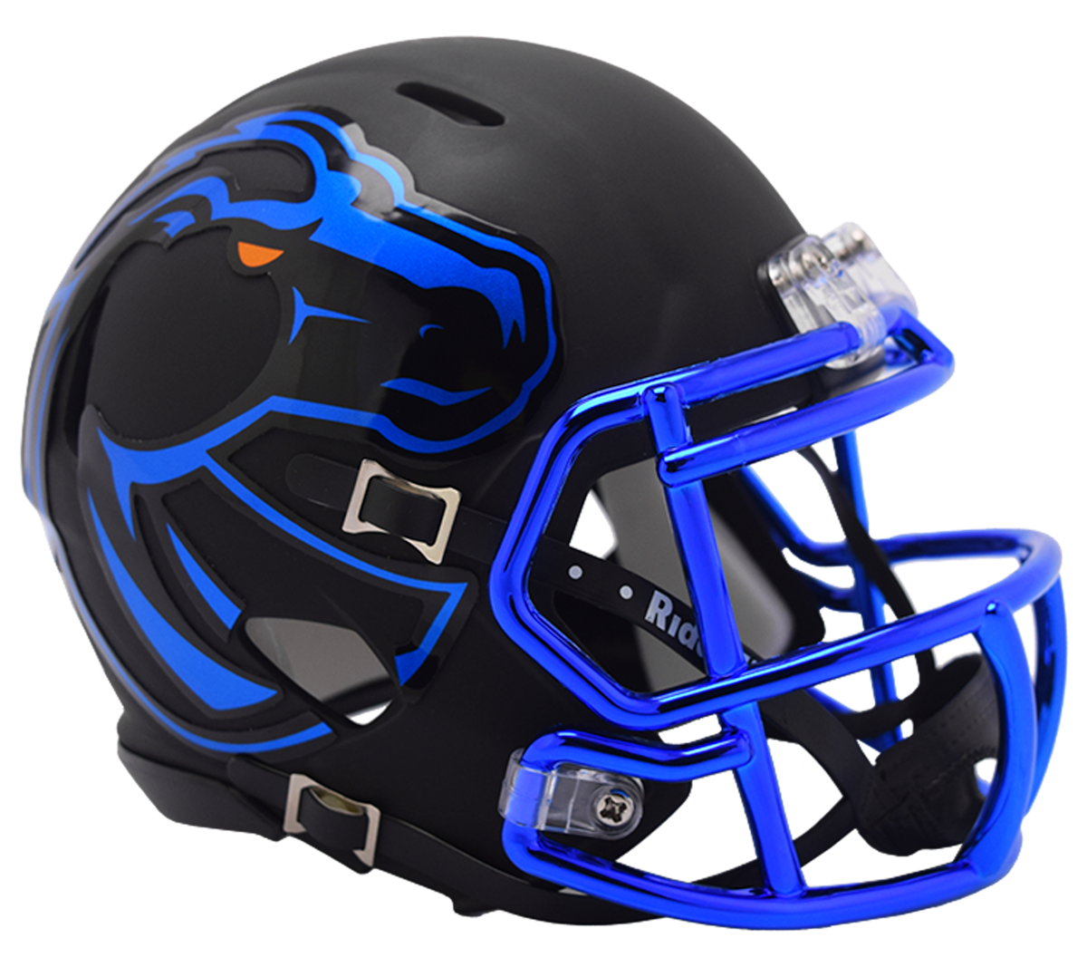 Boise State Broncos NCAA Mini Speed Football Helmet Matte Black
