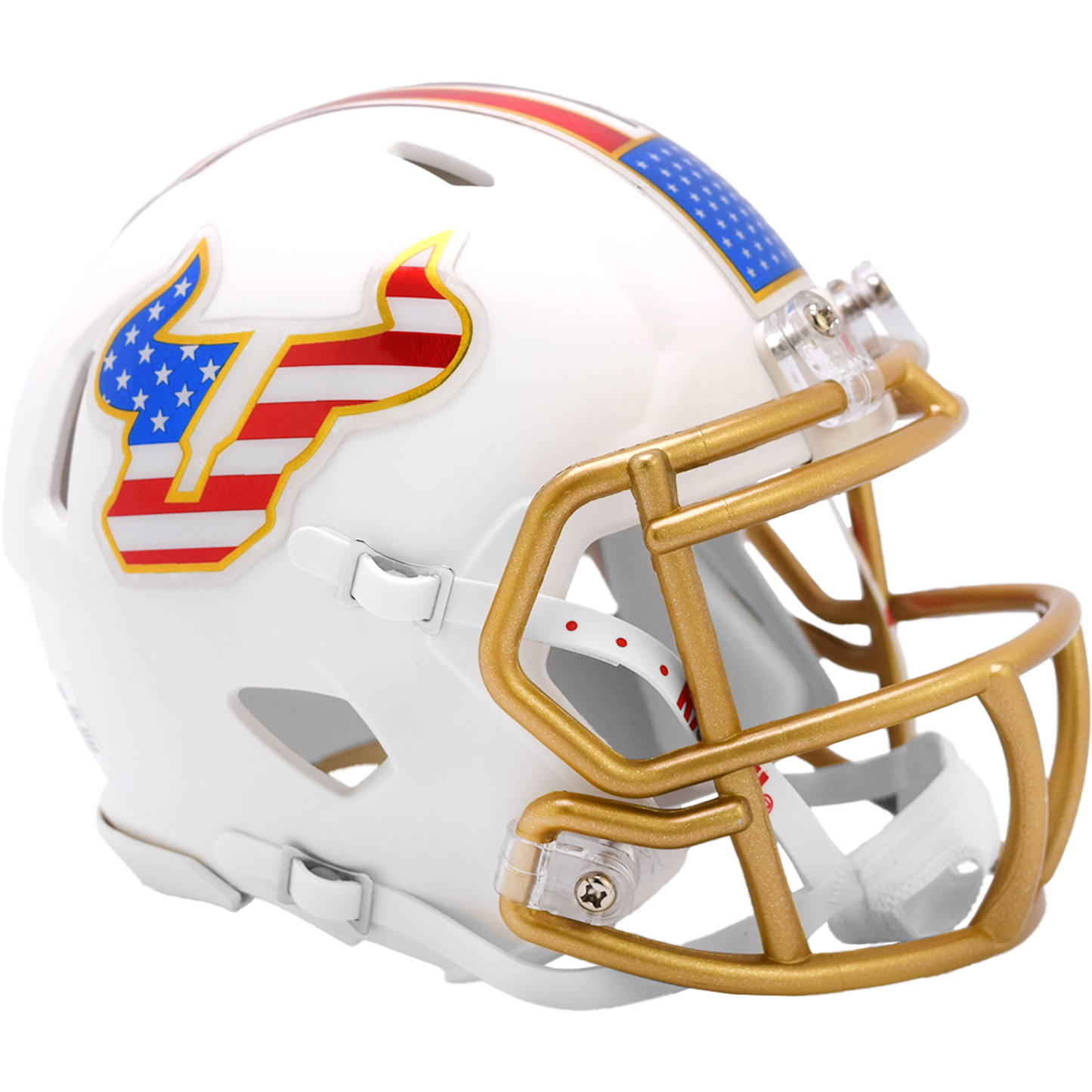 South Florida Bulls NCAA Mini Speed Football Helmet Stars & Stripes