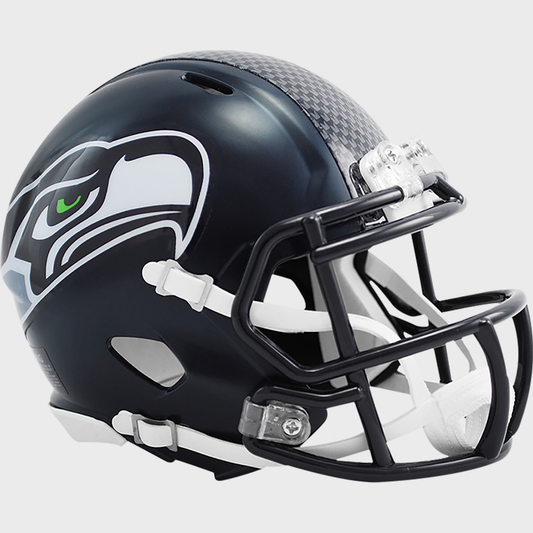Seattle Seahawks NFL Mini Speed Football Helmet Matte Navy
