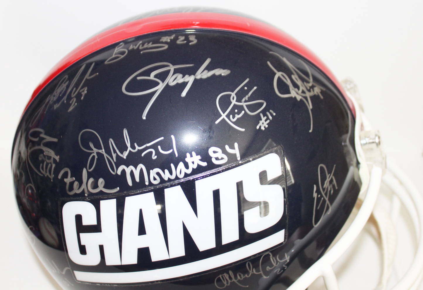 1986 New York Giants Super Bowl Champs Team Signed Authentic Proline Full Size Helmet - Steiner