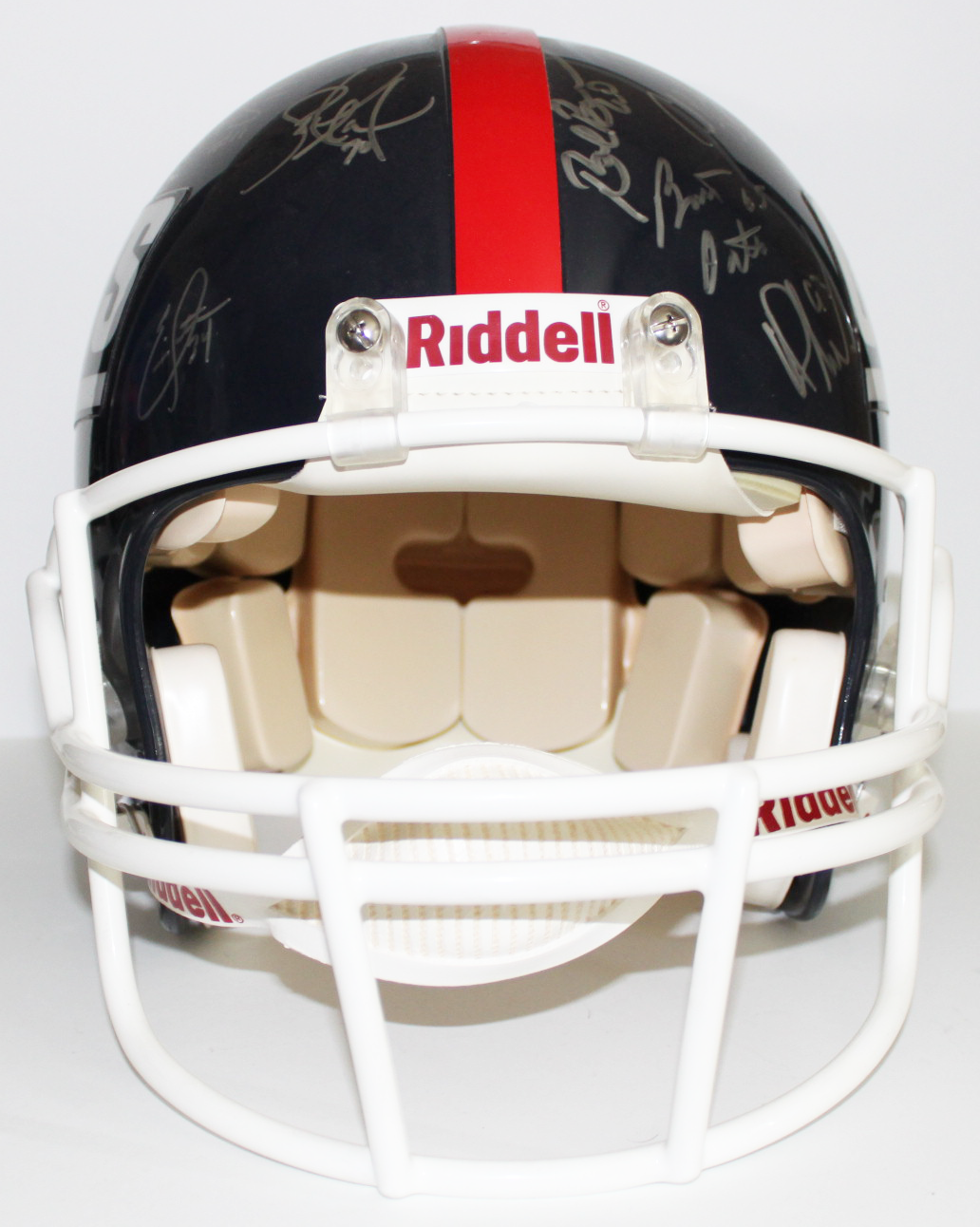 1986 New York Giants Super Bowl Champs Team Signed Authentic Proline Full Size Helmet - Steiner