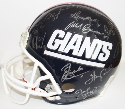 1986 New York Giants Super Bowl Champs Team Signed Authentic Proline Full Size Helmet - Steiner