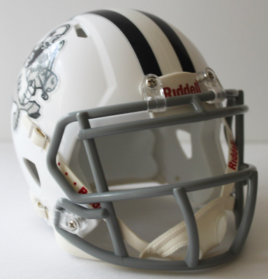 Dallas Cowboys Cowboy Joe Throwback Logo Custom Mini Helmet