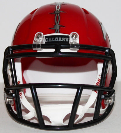 2022 CFL Calgary Stampeders Alternate Custom Riddell Mini Helmet